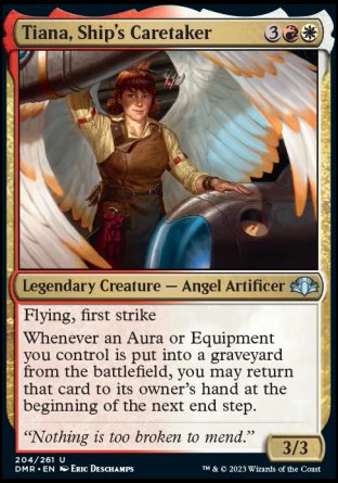 (204) Magic The Gathering Dominaria Remastered Single: Tiana, Ship's Caretaker Holo Uncommon