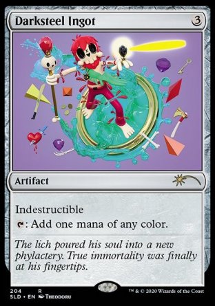 (204) Magic The Gathering Secret Lair Drop Series Single: Darksteel Ingot Holo Rare
