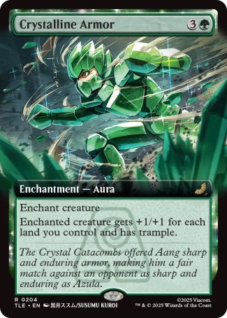 (204) Magic The Gathering Magic: The Gathering | Avatar: The Last Airbender: Eternal Single: Crystalline Armor (V.2) Holo Rare