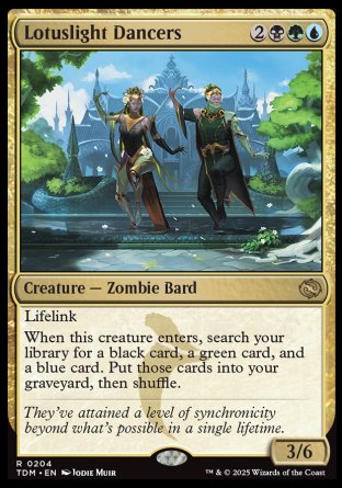 (204) Magic The Gathering Tarkir: Dragonstorm: Promos Single: Lotuslight Dancers (V.1)  Holo Rare
