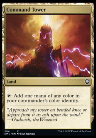 (204) Magic The Gathering Commander: Dominaria United Single: Command Tower  Common