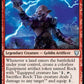 (204/361) Magic The Gathering Commander Legends Single: Toggo, Goblin Weaponsmith Holo Uncommon