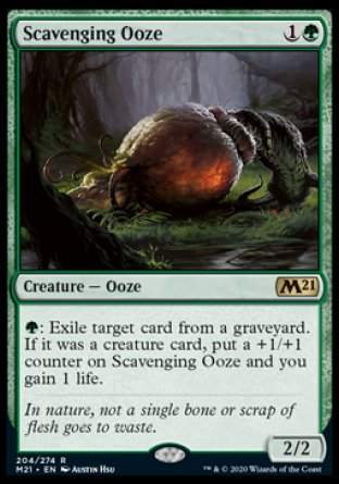 (204) Magic The Gathering Core 2021: Promos Single: Scavenging Ooze (V.2)  Rare