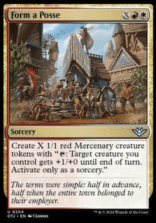 (204) Magic The Gathering Outlaws of Thunder Junction Single: Form a Posse  Holo Uncommon