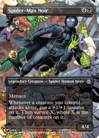 (204) Magic The Gathering Magic: The Gathering | Marvel's Spider-Man: Extras Single: Spider-Man Noir  Uncommon