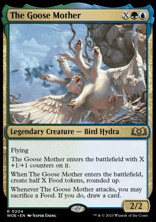 (204) Magic The Gathering Wilds of Eldraine Single: The Goose Mother Holo Rare