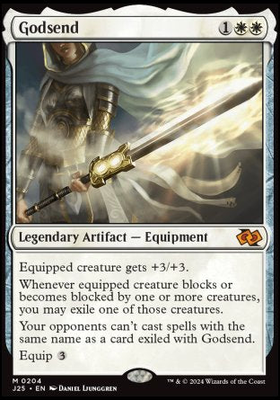 (204) Magic The Gathering Foundations Jumpstart Single: Godsend  Mythic