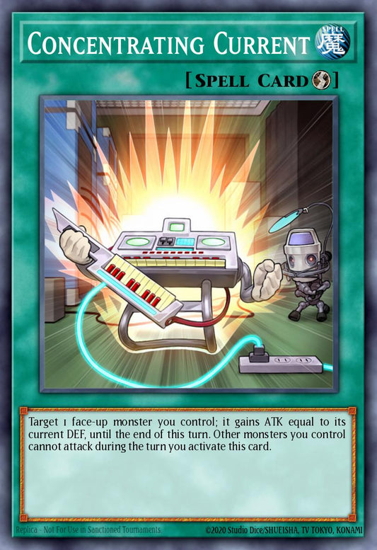 (202) YuGiOh TCG MP19: 2019 Gold Sarcophagus Tin Mega Pack Single: Concentrating Current  Common