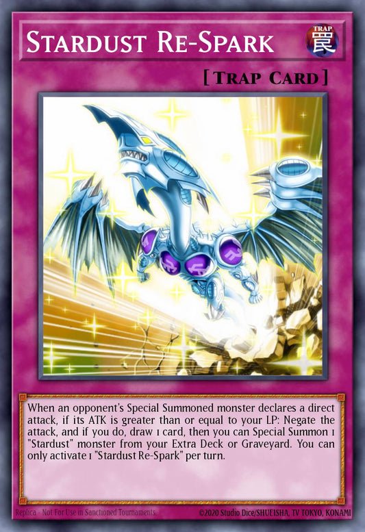 (020) YuGiOh TCG PGL2: Premium Gold 2 Single: Stardust Re-Spark  Gold Secret Rare