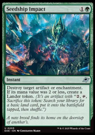 (205) Magic The Gathering Edge of Eternities Single: Seedship Impact Holo Uncommon