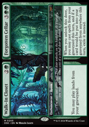 (205) Magic The Gathering Duskmourn: House of Horror Single: Walk-In Closet // Forgotten Cellar  Mythic