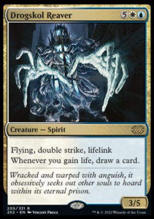 (205) Magic The Gathering Double Masters 2022 Single: Drogskol Reaver  Rare