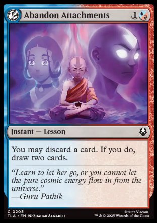 (205) Magic The Gathering Magic: The Gathering | Avatar: The Last Airbender Single: Abandon Attachments  Common