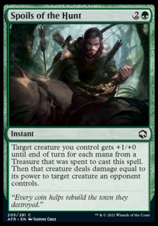 (205) Magic The Gathering Adventures in the Forgotten Realms Single: Spoils of the Hunt  Common