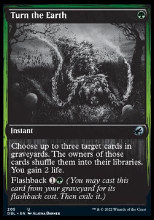 (205) Magic The Gathering Innistrad: Double Feature Single: Turn the Earth  Uncommon