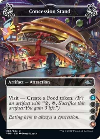 (205) Magic The Gathering Unfinity Single: Concession Stand (V.2)  Uncommon