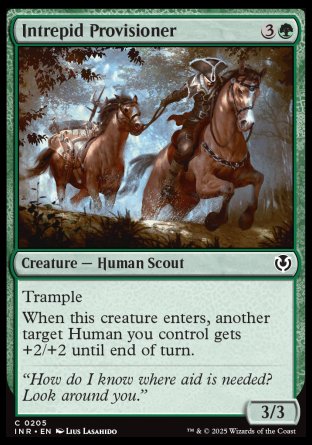 (205) Magic The Gathering Innistrad Remastered Single: Intrepid Provisioner  Common