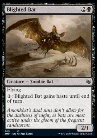 (205) Magic The Gathering Jumpstart Single: Blighted Bat  Common