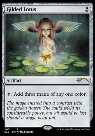 (205) Magic The Gathering Secret Lair Drop Series Single: Gilded Lotus  Rare