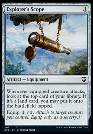 (205) Magic The Gathering Commander: Adventures in the Forgotten Realms Single: Explorer's Scope  Common