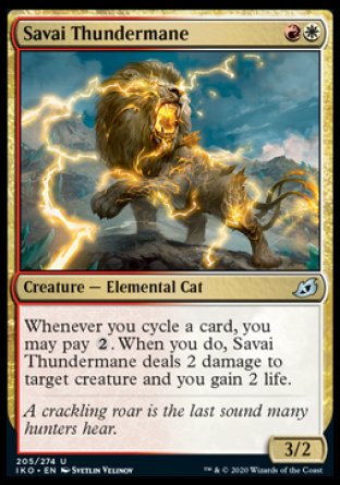 (205/274) Magic The Gathering Ikoria: Lair of Behemoths Single: Savai Thundermane  Uncommon