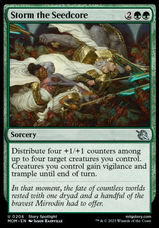 (206) Magic The Gathering March of the Machine Single: Storm the Seedcore  Uncommon
