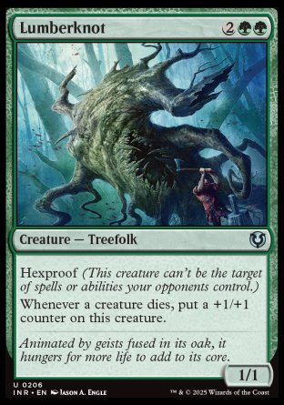 (206) Magic The Gathering Innistrad Remastered Single: Lumberknot Holo Uncommon