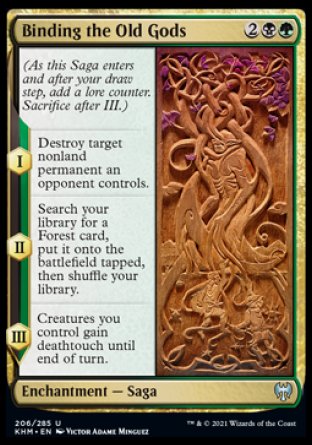 (206/285) Magic The Gathering Kaldheim Single: Binding the Old Gods  Uncommon