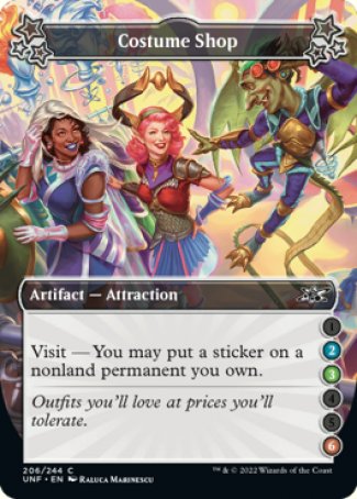 (206) Magic The Gathering Unfinity Single: Costume Shop (V.3)  Common