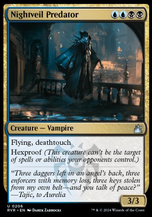 (206) Magic The Gathering Ravnica Remastered Single: Nightveil Predator  Holo Uncommon