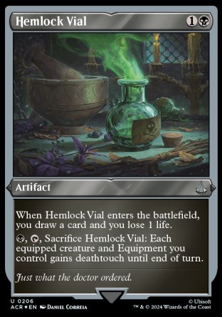 (206) Magic The Gathering Universes Beyond: Assassin's Creed: Extras Single: Hemlock Vial  Uncommon