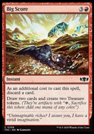 (206) Magic The Gathering Commander: Tarkir: Dragonstorm Single: Big Score  Common