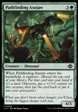 (206) Magic The Gathering The Lost Caverns of Ixalan Single: Pathfinding Axejaw  Common
