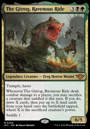 (206) Magic The Gathering Outlaws of Thunder Junction Single: The Gitrog, Ravenous Ride  Mythic