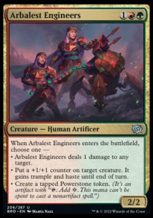 (206) Magic The Gathering The Brothers' War Single: Arbalest Engineers  Uncommon