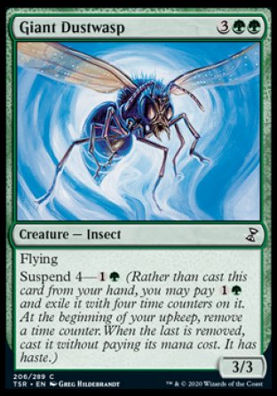 (206/289) Magic The Gathering Time Spiral Remastered Single: Giant Dustwasp Holo Common