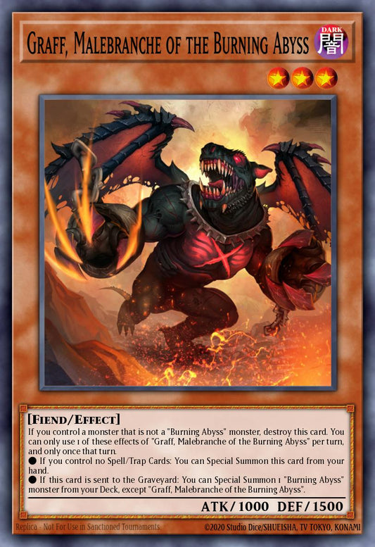 (234) YuGiOh TCG RA04: Quarter Century Stampede Single: Graff, Malebranche of the Burning Abyss (V.1 - Platinum Secret Rare)  Platinum Secret Rare
