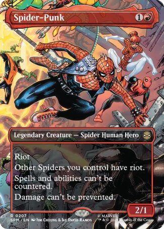 (207) Magic The Gathering Magic: The Gathering | Marvel's Spider-Man: Extras Single: Spider-Punk (V.1)  Rare
