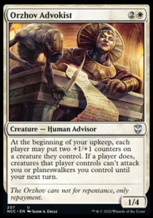 (207) Magic The Gathering Commander: Streets of New Capenna Single: Orzhov Advokist  Uncommon