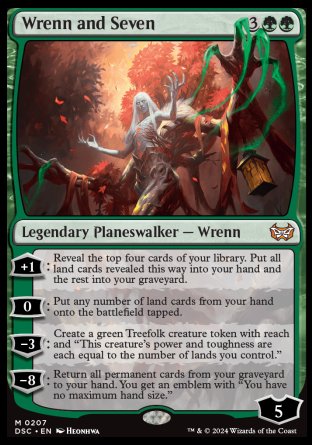 (207) Magic The Gathering Commander: Duskmourn: House of Horror Single: Wrenn and Seven  Mythic