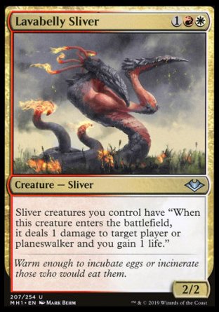 (207/254) Magic The Gathering Modern Horizons Single: Lavabelly Sliver  Uncommon