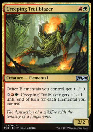 (207/280) Magic The Gathering Core 2020 Single: Creeping Trailblazer  Uncommon