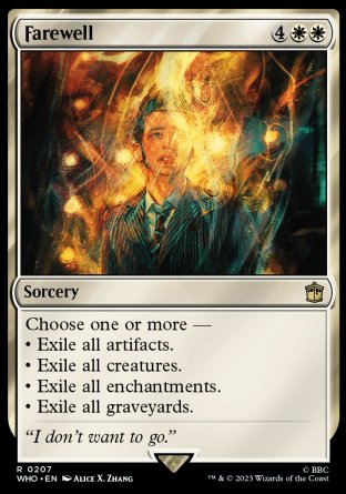 (207) Magic The Gathering Universes Beyond: Doctor Who Single: Farewell Holo Rare