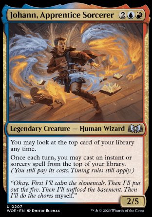 (207) Magic The Gathering Wilds of Eldraine Single: Johann, Apprentice Sorcerer Holo Uncommon