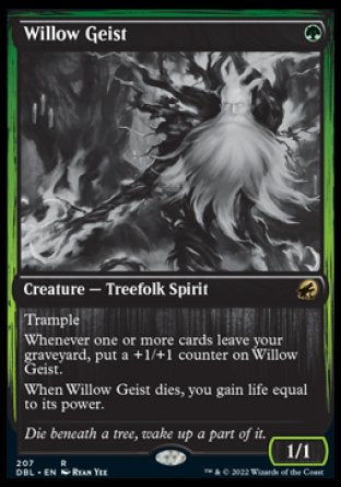 (207) Magic The Gathering Innistrad: Double Feature Single: Willow Geist  Rare