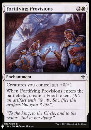 (013) Magic The Gathering The List Single: Fortifying Provisions  Common