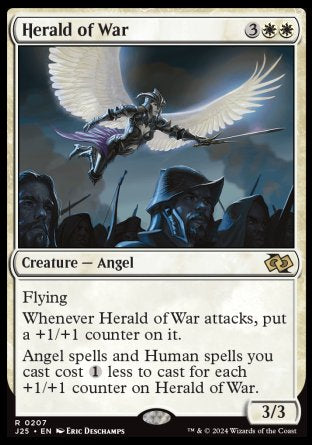 (207) Magic The Gathering Foundations Jumpstart Single: Herald of War  Rare
