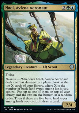 (207) Magic The Gathering Dominaria United Single: Nael, Avizoa Aeronaut Holo Uncommon