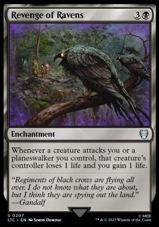(207) Magic The Gathering Commander: The Lord of the Rings: Tales of Middle-earth Single: Revenge of Ravens  Uncommon