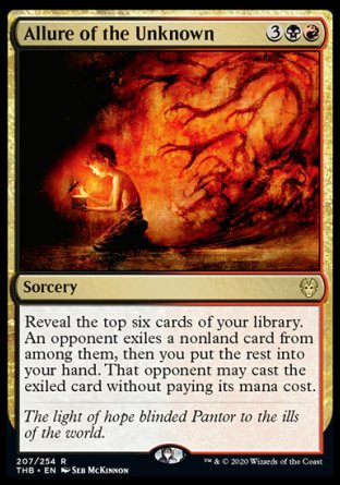 (207/254) Magic The Gathering Theros Beyond Death Single: Allure of the Unknown  Rare